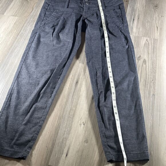 prAna Pants  Gray Lizbeth Hemp Baggy Boho Indy Hippy Outdoor Hiking Gorp Size 0 - Picture 8 of 13